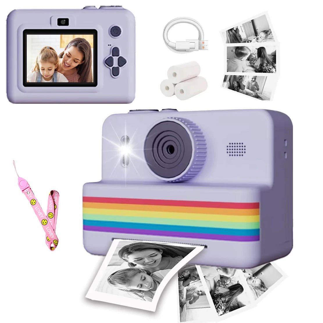 Kids Instant Print Digital Camera – HD Video & Fun Selfie Toy - trendbuzzer