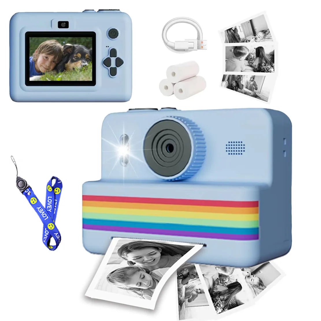 Kids Instant Print Digital Camera – HD Video & Fun Selfie Toy - trendbuzzer