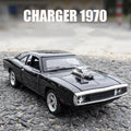 MINI AUTO 1:32 1970 Challenger Alloy Diecast Car – Pull - Back Toy Car with Sound & Lights for Kids & Collectors - trendbuzzer