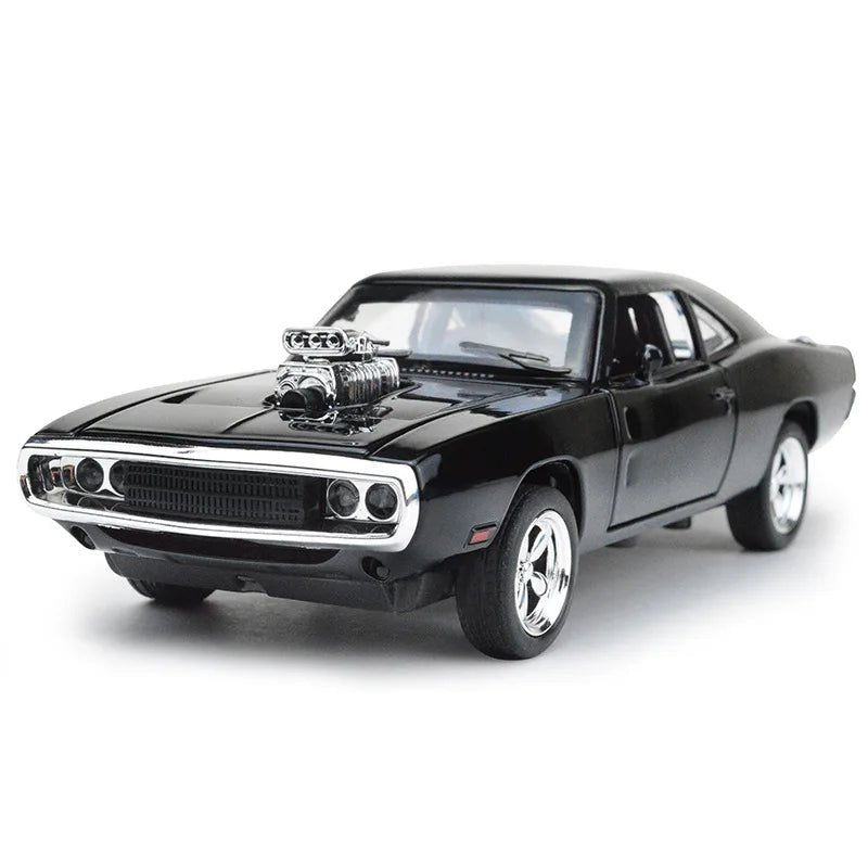 MINI AUTO 1:32 1970 Challenger Alloy Diecast Car – Pull - Back Toy Car with Sound & Lights for Kids & Collectors - trendbuzzer