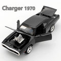 MINI AUTO 1:32 1970 Challenger Alloy Diecast Car – Pull - Back Toy Car with Sound & Lights for Kids & Collectors - trendbuzzer