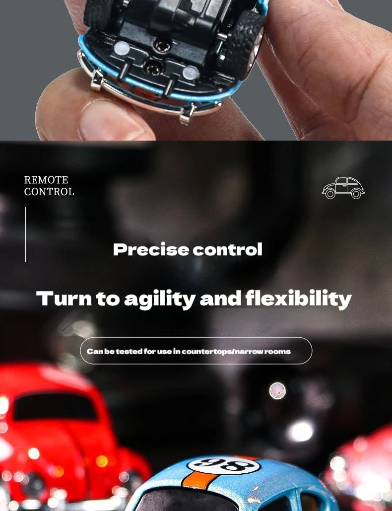 Mini Beetle RC Car – Wireless Alloy Toy with Mobile Remote for Kids & Adults - trendbuzzer