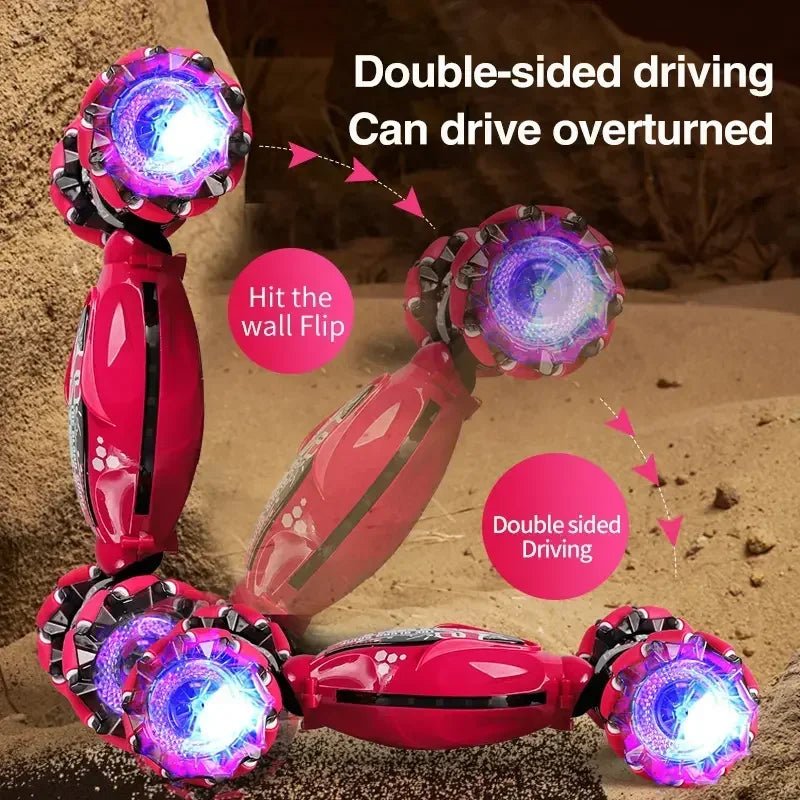 OLOEY 4WD LED Stunt Drift RC Car – Gesture Remote Control Car for Kids & Teens - trendbuzzer