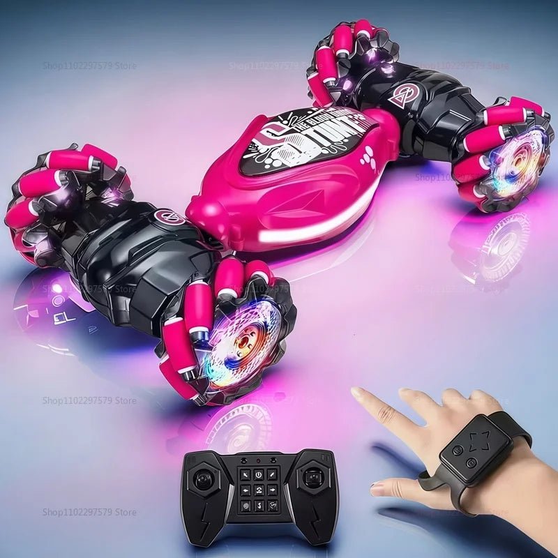 OLOEY 4WD LED Stunt Drift RC Car – Gesture Remote Control Car for Kids & Teens - trendbuzzer