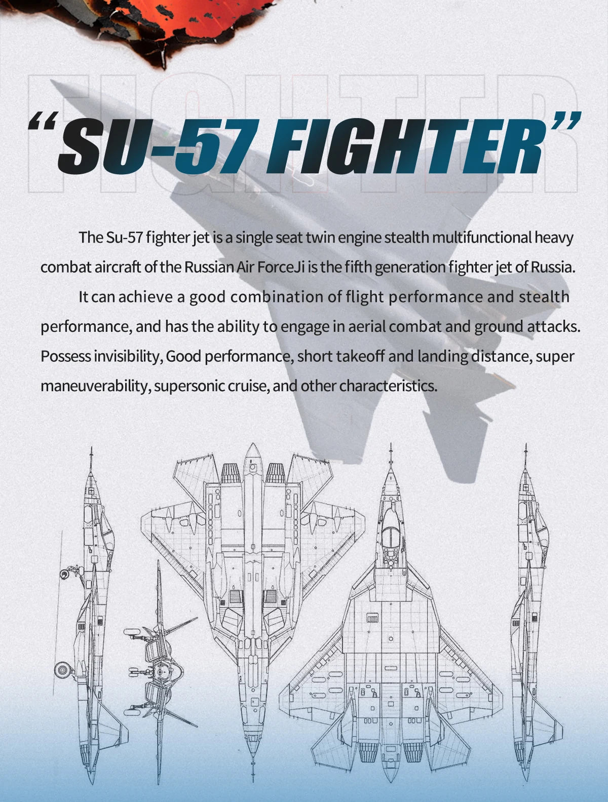 RC SU - 35 Foam Fighter Jet – 2.4G Remote Control Glider Airplane for Kids - trendbuzzer