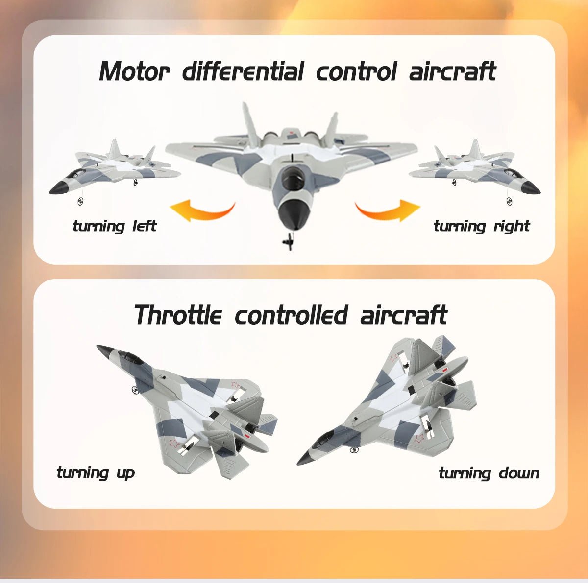 RC SU - 35 Foam Fighter Jet – 2.4G Remote Control Glider Airplane for Kids - trendbuzzer