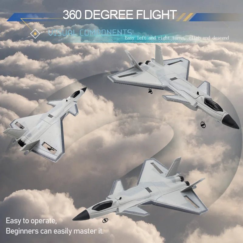 RC SU - 35 Foam Fighter Jet – 2.4G Remote Control Glider Airplane for Kids - trendbuzzer