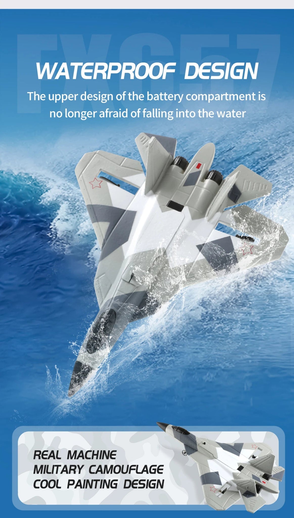 RC SU - 35 Foam Fighter Jet – 2.4G Remote Control Glider Airplane for Kids - trendbuzzer