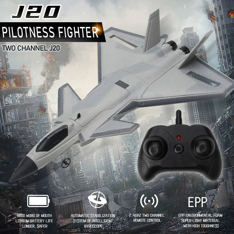 RC SU - 35 Foam Fighter Jet – 2.4G Remote Control Glider Airplane for Kids - trendbuzzer