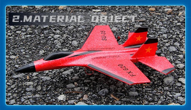 RC SU - 35 Foam Fighter Jet – 2.4G Remote Control Glider Airplane for Kids - trendbuzzer